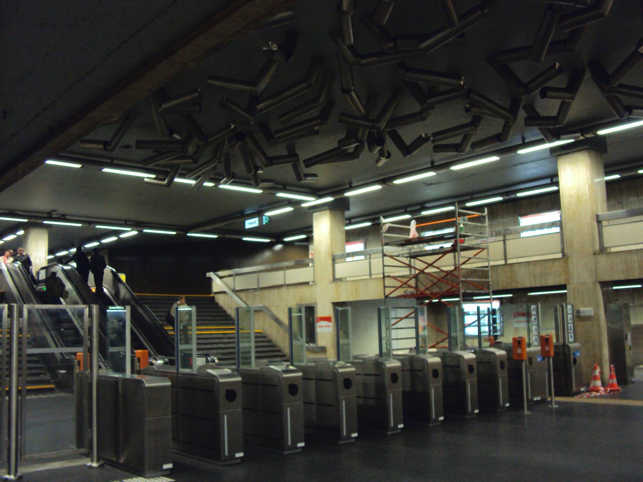 Het station Beurs-Grote Markt voor renovatie