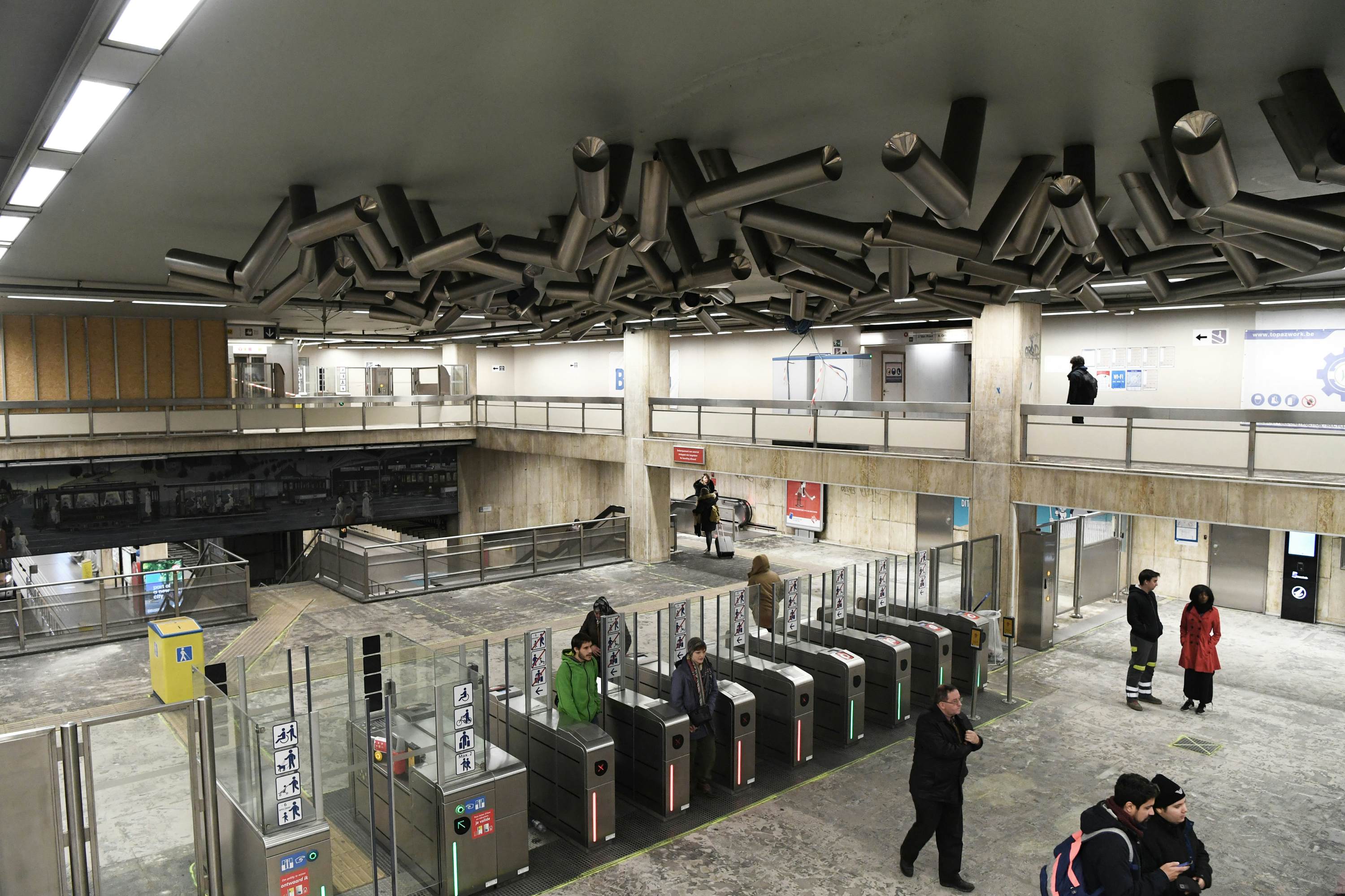 Het station Beurs-Grote Markt voor renovatie