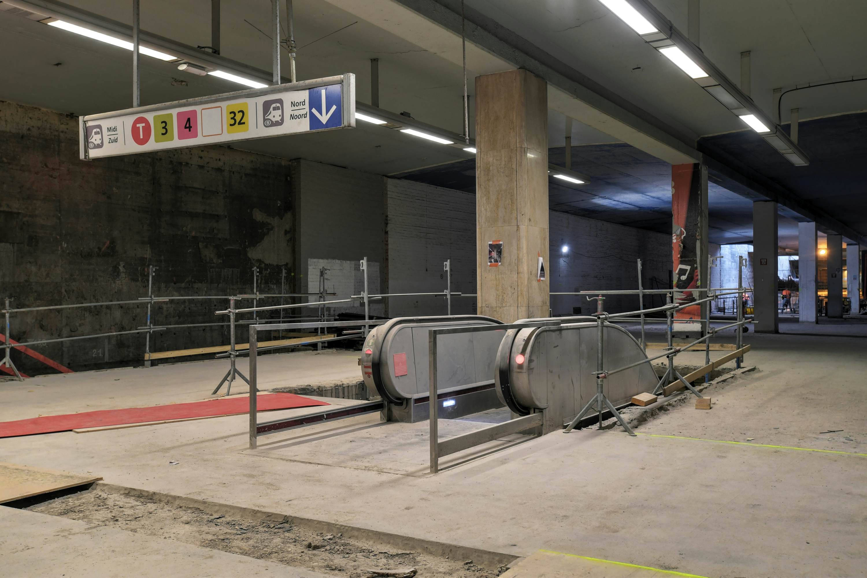 Het station Beurs-Grote Markt voor renovatie