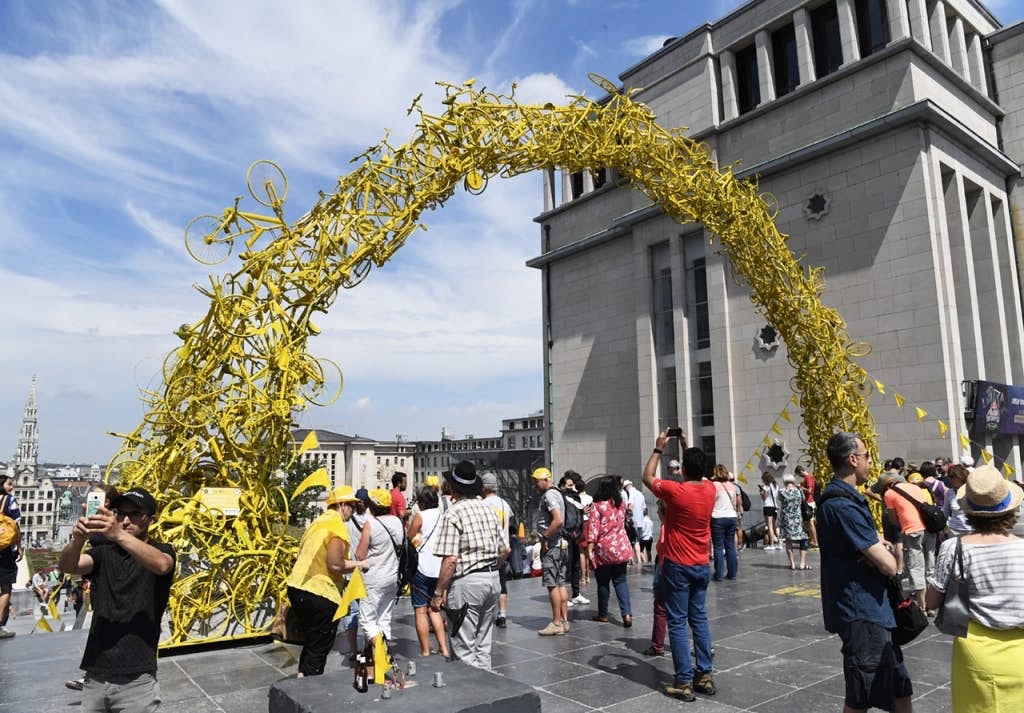 De fanzone op het Brouckèreplein