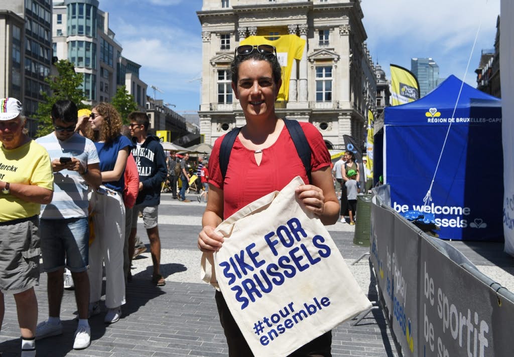 De fanzone op het Brouckèreplein