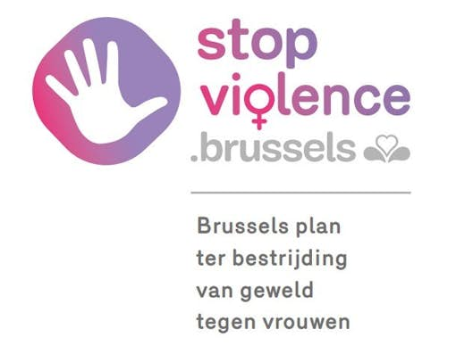 Logo van het brussels plan ter bestrijding van geweld tegen vrouwen